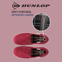 Dunlop - Mens Comfy Memory Foam Slippers With Hard Traction Rubber Sole - Brown - View 5