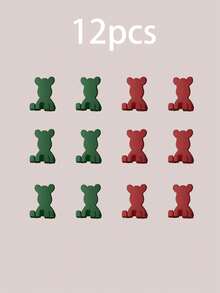 4pcs Happy Bear Plastic Wall Hooks, Cute Design With Practical Storage Function, Strong Load-Bearing And Stable, Easy To Hang Razors, Towels, Toothbrush Cups And Other Small Items. Simple Installation Without Damaging Walls, Suitable For Bathroom, Kitchen, Bedroom And Other Scenarios, Multiple Sizes Available For A Tidy And Adorable Life! - Multicolor - View 41