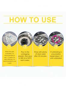 Drain Cleaner Powder, Dissolves Various Blockages, Removes Odors, Suitable For Multiple Scenarios - Powdery - View 5