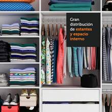 Ropero Closet Madesa Royale 3 Puertas 2 Espejo Color Blanco y Negro - Blanco y Negro - Ver 9