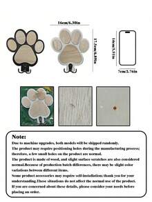 Gancho personalizado para correa de perro con texto personalizado, gancho de pared de madera con nombre personalizado para correa de perro, gancho de dibujos animados con palabra personalizable, ornamental, elegante para gato, lindo, colorido, único, artículos para el hogar personalizados, regalos ideales para él, regalos ideales para ella, familia, amigos, amantes de las mascotas, para aniversarios, con grabado, elegante, moda, vintage, lindo, contratado, único, personalizado, personalizado para mascotas para aniversarios, suministros de regalo de Navidad - Multicolor - Ver 10