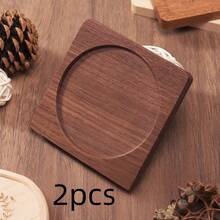 Posavasos de madera, posavasos para tazas de té y café, posavasos redondos resistentes al calor para tazones, platos, teteras, soportes aislados para vajilla - Multicolor - Ver 20