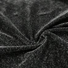 1pc Metallic Thread Fabric, Knitted Elastic Glitter Tulle, Suitable For Wedding, Party Dress, Stage Design, DIY - Multicolor - View 45