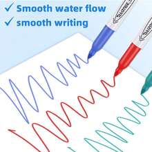 Affisure Permanent Markers Assorted Colors Set, 8 Colored Markers 8 Pack, Fine Point,Works On Wood, Plastic, Metal, And More, For Adults, Artist, Taecher, Kids - Màu A - Xem 6