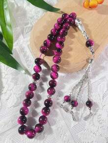 1串33颗珠子，中东沙特阿拉伯祈祷念珠，阿拉伯祈祷念珠，伊斯兰教迪克尔念珠，玻璃祈祷念珠 - 彩色 - 查看 10