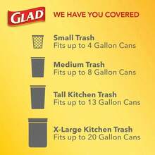 Glad Drawstring Medium Scented Trash Bags, 8 Gallon, Fresh Linen Scented, Leakproof & Tear-Resistant, 20 Count - Convenient And Durable Waste Disposal For Kitchen, Bathroom, And Household Use, Perfect For Daily Cleaning And Odor Control - 1 - Xem 6