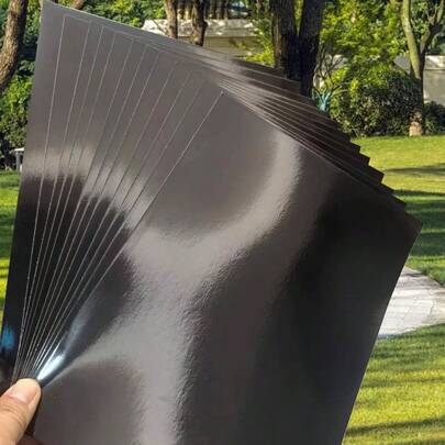 12 pièces Papier métallique miroir A4 réfléchissant, 21 x 29,7 cm, papier brillant pour artisanat, décoration de fête et de festival