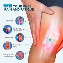 2 x Rodillera Rotuliana Ajustable para Rodillas Grandes- Alivio de Tendinitis y Artrosis Estabilización Articular para Running Senderismo Tenis y Deportes de Impacto 53-70 cm-060 - como en la foto - Ver 3