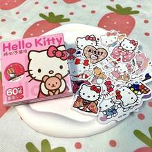 1盒可爱系列贴纸，适用于手机、电脑、吉他、行李箱、头盔等，包含人物、服装和其他图案，耐用防水贴纸 - 彩色 - 查看 3