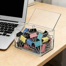 [Free Shipping]Acrylic Box With Lid Coffee Pod Holder Organizers Contanier Clear Dryer Sheet Dispenser For Laundry Organization And Storage Laundry Room Decor - 7.1x4x3.1英寸 - 查看 4