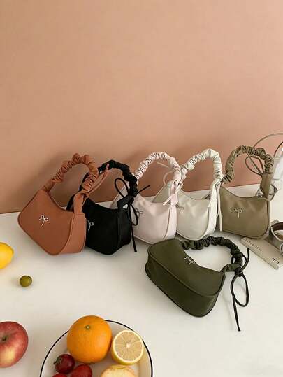 1pc This Stylish, Minimalist, And Versatile Lightweight Shoulder Bag Features A Zipper Closure And Can Be Used As A Birthday Gift Bag, Crossbody Bag, Or Travel Bag. It Can Hold Keys, Tissues, And Other Essentials, Making It Suitable For Teen Girls And Ideal For Travel, Shopping, And Other Outings. Happy Ramadan!