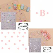 Zhengxiang Dopamine Bow Nail Stickers, 5D Embossed Minimalist Versatile Cherry Cartoon Nail Art Decals - Nail Art Posts - View 14