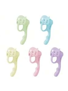 1/2/3/4/5/10PCS Pencil Grip Posture Corrector, Beginner Pen Control Training Grip, Random Color, Back To School - Pen Grip for Beginners - View 9