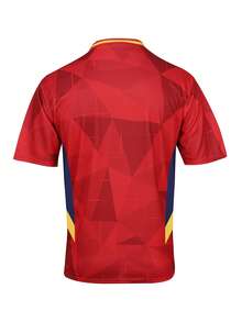 SURUIDA Áo thi đấu bóng đá World Cup Tây Ban Nha dành cho thanh thiếu niên và trẻ em, trang phục thể thao bóng đá ngoài trời, in chữ, trang phục thể thao chuyên nghiệp, phù hợp cho trận đấu bóng đá, tập luyện bóng đá, thể thao ngoài trời và thể dục, quà tặng cho nam giới. - Đỏ - Xem 5