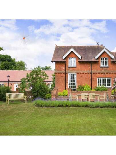 500W Wind Turbine Generator 12V Wind Turbine Kit 5-Blade Wind Power Generator With MPPT Controller Adjustable Windward Direction & 2.5m S Start Wind Speed Suitable For Home Farm, RVs, Boats