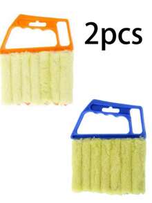 1/2 Pieces Set Handheld Car Window/Door Track Double-Sided Cleaning Brush, Window Sill Cleaner, Blind Dust Remover, Detachable And Washable, Air Conditioning Outlet Cleaning Brush, Gap Cleaning Tool - None - View 13