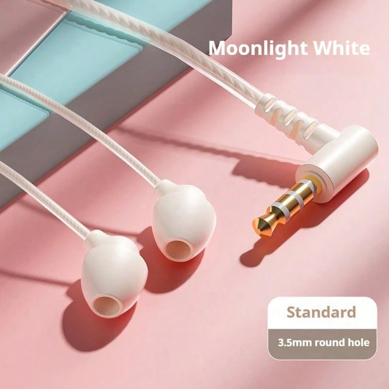 HP 1125C Wired In-Ear Headphones: 3.5mm Dual Interface, Sleep Comfort Noise Cancellation, High-Definition Microphone And In-Line Controls, Compatible With Phones, Computers, And Tablets - 3.5mm - View 1