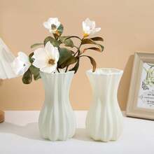 1 chiếc bình trang trí nhà cửa bằng nhựa, bình nhựa PP viền lượn sóng, phong cách tối giản, trang trí nhà cửa dịp năm mới, Lễ tình nhân, Ramadan. - 1PC - Xem 6