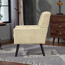 Living Room Chairs - Beige + Upholstered - View 6