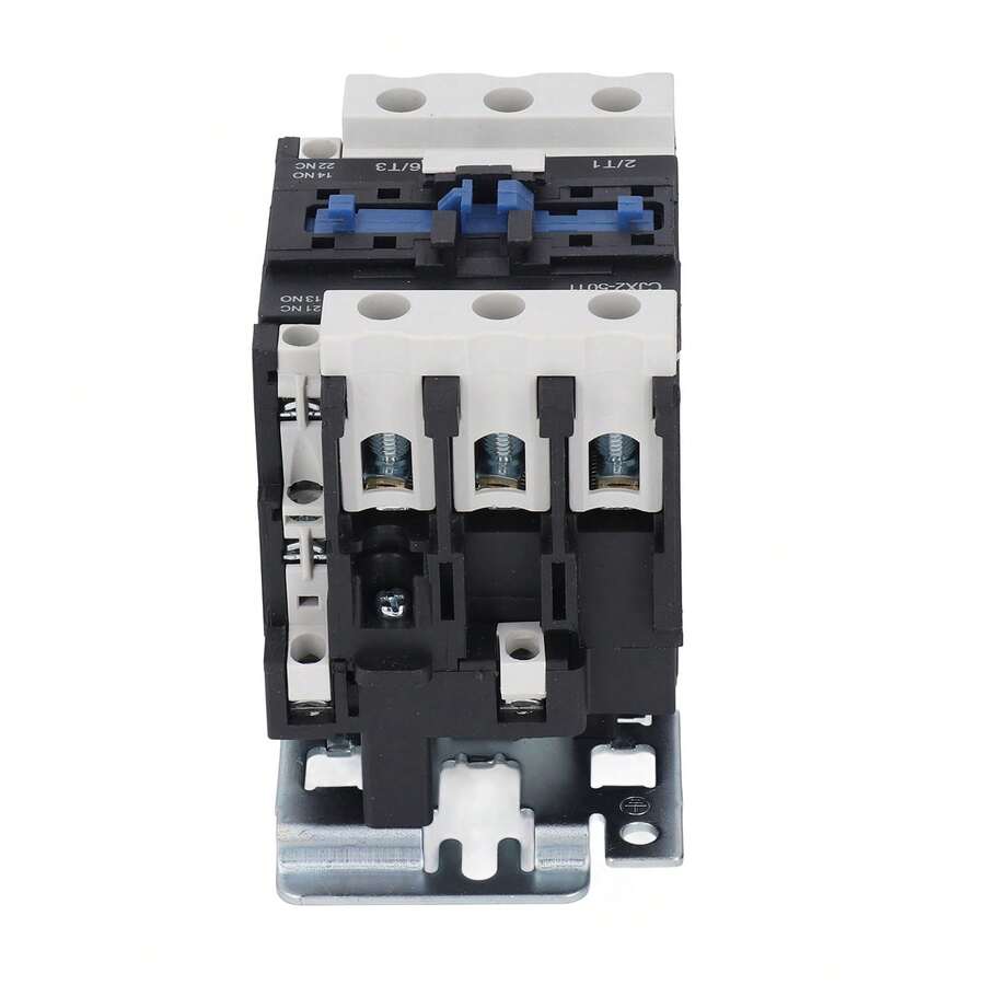 Contactor de CA Controlador de interruptor de control de carga de circuito de contacto de plata 50A para fuente de alimentación AC380V - Negro - Ver 1