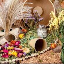 Auspicious Floral - Natural Soft Hamster Bedding Mat, Small Animal Habitat Pad Suitable For Hamsters, Gerbils, Rabbits Or Other Small Pets - Multicolor - View 11