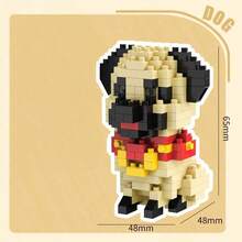 Cute Animal Mini Building Block Set, Includes French Bulldog, Shiba Inu And Other Mini Building Blocks, DIY Animal 3D Puzzle Building Block Set, Puzzle Brick Set, Party Gift, Birthday Gift - Multicolor - View 14