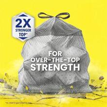 Glad ForceFlex MaxStrength Drawstring Trash Bags, 13 Gallon, Odor Shield,  Heavy-Duty, Tear-Resistant, Leak-Proof, Advanced Odor Shield Technology, Perfect For Kitchen, Office,20 Count – And Household Use, Ideal For Large Clean-Ups, Yard Work, And Disposal Of Household Waste - 1 - 查看 3