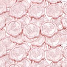 25pcs/Pack Eucalyptus Pattern Wax Seal Stickers, Self-Adhesive Envelope Sealing Stickers Suitable For Wedding, Party, Birthday, Christmas - 25 PCS - Eucalyptus - View 1