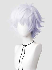 Multi Colored Short Wig, Women's Short Straight Hair With Bangs, Men's Wig, Anime Wig, Halloween Party Costume Wig, High Temperature Resistant And Can Be Styled In Multiple Colors - Multicolor - View 14