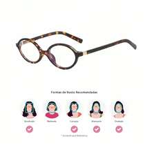 Korean Retro Oval Glasses - Small Frame  For Women - ĐEN - Xem 4