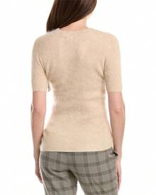 Elie Tahari Elbow Sleeve Cashmere Sweater - Multicolor - View 3