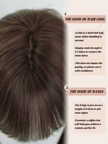 NAMM 32英寸棕色超长波浪假发，女士款，蓬松波浪卷发带刘海，全机织合成纤维假发，适合日常办公、音乐节派对、角色扮演等场合佩戴 - 樱花庆典魅力派对街头风摄影 - 女孩礼物假发配件 - 黑棕色 - 查看 7