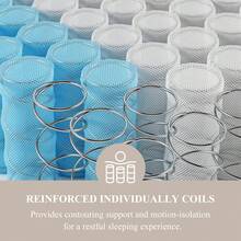 10/12/14 Inch Hybrid Memory Foam Mattress, Individually Pocket Spring, Knitted Weaving Method, Breathable, Flame Retardant Protection, Strong Edge Support, Motion Isolation-Twin, Full, Queen, King Bed Size Options Medium Firm Mattress In A Box - 10英吋 - 查看 5