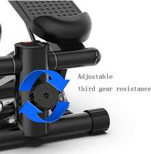 Black 330lb Heavy-Duty Hydraulic Mini Stepper |   A Quiet Fitness Machine For Home, Office, And Dormitory Use. No Batteries Or Power Required, Just Step And Work Out For High-Efficiency Fat Burning. Compact Storage. - màu đen - Xem 4