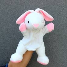 TendenciaConejito De Peluche Blanco Realista Muñeco De Dedo Suave Para Bebés Y Niños |   Material Antialérgico, Juguete Interactivo Para Contar Cuentos Y Juegos Educativos |   Regalo Perfecto Para Niñas Y NiñosCalidad premium - 1 - Ver 2