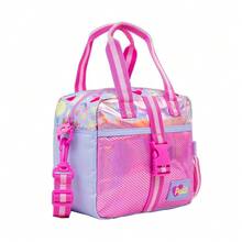 Mochila de Costas + Lancheira Térmica Cosmic Cat - Malva - Visão 7