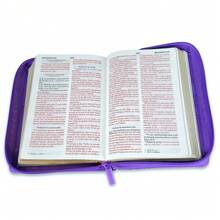 Biblia Con Cierre Para Mujer Compacta 10 Puntos RV1960 Imit Piel Lila Primaveral - Single Book - View 2