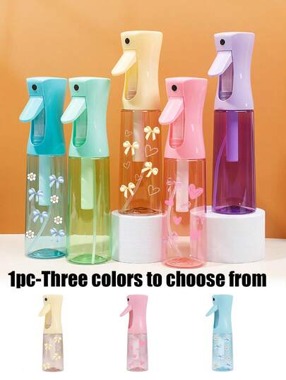 Botellas de rociado continuo con elementos lindos en forma de lazo, margarita y corazón, botellas de rociado de alta presión de 200ml, botellas de rociado para el cabello, rociadores ultrafinos, botellas de rociado para jardinería, botellas de rociado desinfectante, adecuadas para peinado, limpieza, salones, jardinería, desinfección, diseño de rociador ultrafino, fácil de crear y dar forma al cabello