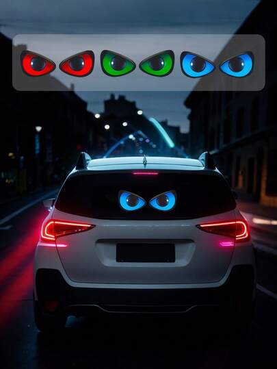 Creative "Devil's Eye" Stickers, Suitable For Personalizing Motorcycles, Electric Scooters And Helmets
