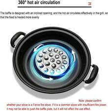 Asador para Estufa Mexicana con 2 Discos Giratorios, de Acero Inoxidable Esmaltado, Parrilla de Disco Metal para Cocinar al Exterior - 1 - Ver 6