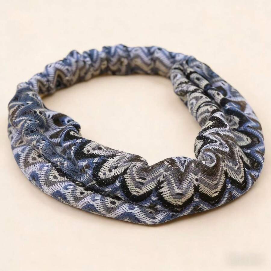 1pc Fabric Striped Headband, Suitable For Daily Wear - Multicolor - View 1