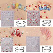 Zhengxiang Dopamine Bow Nail Stickers, 5D Embossed Minimalist Versatile Cherry Cartoon Nail Art Decals - Nail Art Posts - View 15