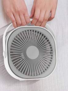 USB桌面风扇，可充电迷你风扇，3档风速调节，超长续航，360°旋转桌面散热风扇，静音设计，适用于卧室、办公室、图书馆和旅行。 - 彩色 - 查看 9