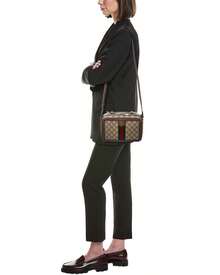 Gucci Ophidia Small GG Supreme Canvas & Leather Camera Bag - màu nâu - Xem 5