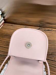 1pc Fashion Clutch Bag, Shoulder Bag, Mini Lipstick Bag, Girls' Handbag, Snap Closure Coin Purse, Versatile Outfit Accessory, Daily Use - Multicolor - View 12