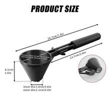 Plastic Measuring Scoop Funnel Multi-Purpose Use Kitchen Scoop For Protein Powder Drinks - Black - View 2