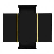 High Brightness TV Unit With Tea Table, With 4 Doors, Modern And Minimalist Style, Black, White. - Black - View 5