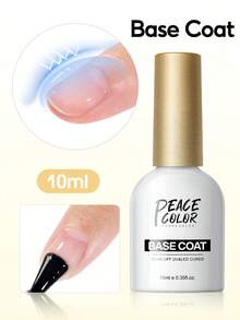 PEACECOLOR 1/2/3/4支装 10ml 底油、亮油和护甲油套装，新手友好型免擦拭底油，亮面/哑光亮油，滋养修护指甲油，女士美甲沙龙必备礼品 - 彩色 - 查看 14