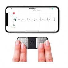 1PC KardiaMoble 1- Personal Monitor – Record EKGs At Home – Detects AFib And Irregular Arrhythmias – Instant Results In 30 Seconds – Easy To Use – Works With Most Smartphones - màu đen - Xem 5