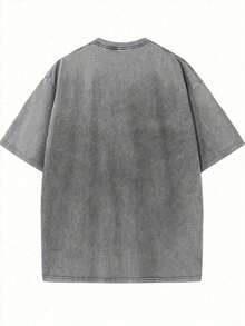 "Disney Authorized" Disneyland Castle Full Staff Printing, Genuine Authorization 1 Fashion Cartoon Short Sleeve Design, Cartoon Short Sleeve, Men's Cotton Washed T-Shirt. Soft And Breathable, It Can Be Used As A Gift For Disney Lovers. - Xám - Xem 2